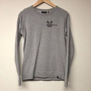 HEAVENKING Fox Boutin Grey Crew Sweater